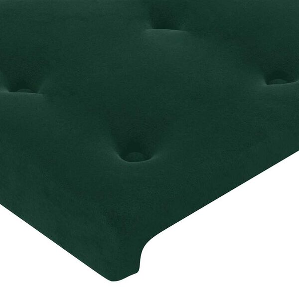 vidaXL Headboards 2 pcs Dark Green 31.5"x2"x30.7"/34.6" Velvet