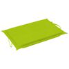 vidaXL Sun Lounger Bright green Solid acacia wood, 100% polyester Standard