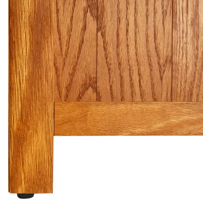 vidaXL 4-Tier Bookcase 27.6"x8.7"x43.3" Solid Oak Wood