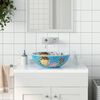 vidaXL Countertop Basin Multicolour Round Φ16.1x5.5" Ceramic