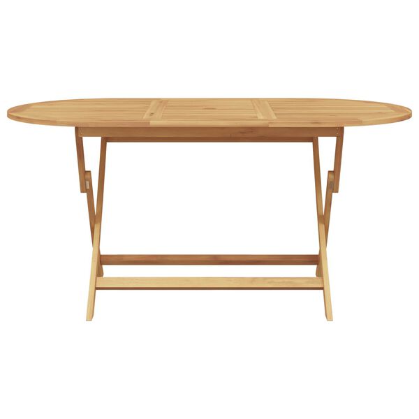 vidaXL Garden Dining Set 5 pcs Brown Solid Teak Wood