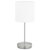 vidaXL Table Lamp Set of 2 White and Silver