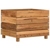 vidaXL Raised Bed Varying shades of teak Solid teak wood, steel Medium
