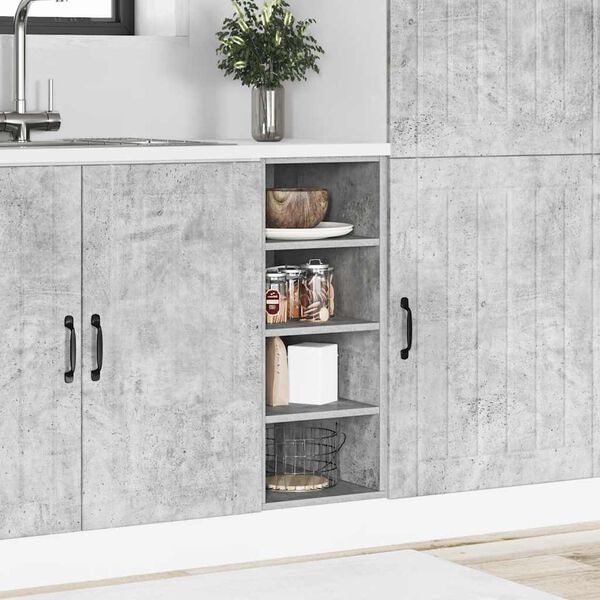 vidaXL Bottom Cabinet Concrete Grey Engineered Wood Standard