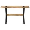 vidaXL Dining Table Rough Mango Wood 47.2 x 23.6 x 29.9 in Heavy Duty