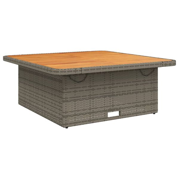 vidaXL Garden Table Grey and brown