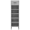 vidaXL Shoe Cabinet Concrete Grey Engineered Wood Compact Shoe Cabinet