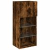 vidaXL TV Cabinet Smoked Oak Engineered wood 15.9x11.8x35.4 in