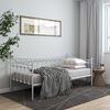 vidaXL Sofa Bed Frame White Powder-coated metal Twin