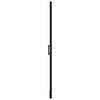 vidaXL Shower Doors Tempered Glass 31.9"x76.8" Black