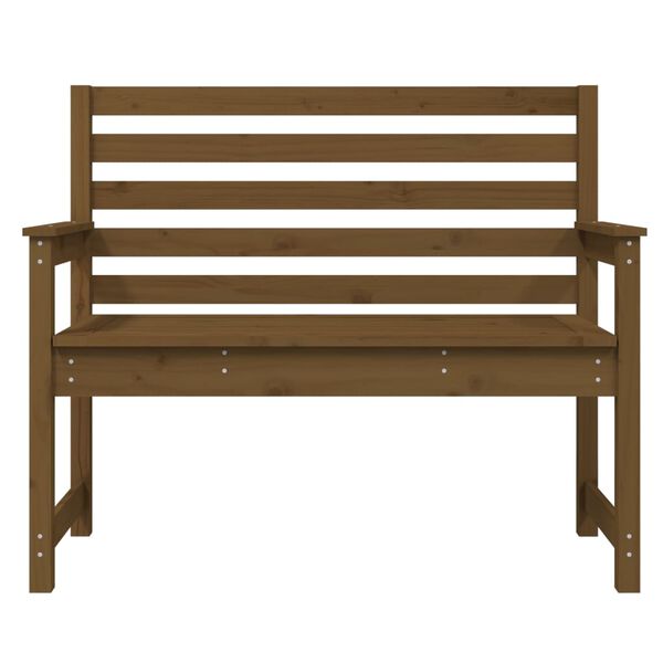 vidaXL Garden Bench Honey brown Solid pine wood Standard Durable
