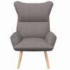 vidaXL Armchair Taupe 27.17 x 29.13 x 36.61 in Fabric