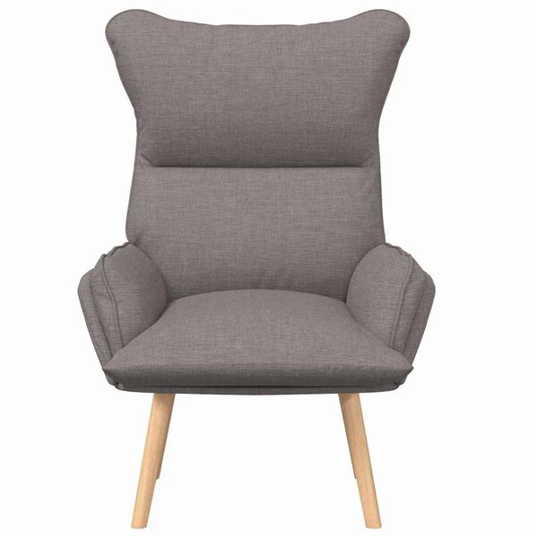 vidaXL Armchair Taupe 27.17 x 29.13 x 36.61 in Fabric