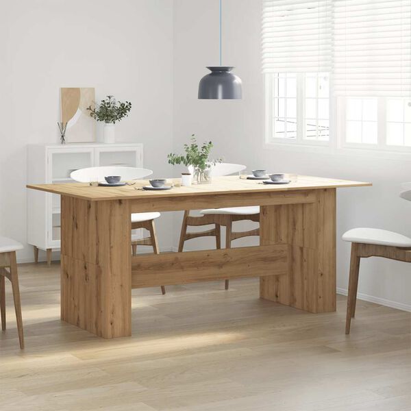 vidaXL Dining Table Artisan oak Engineered wood Large Durable