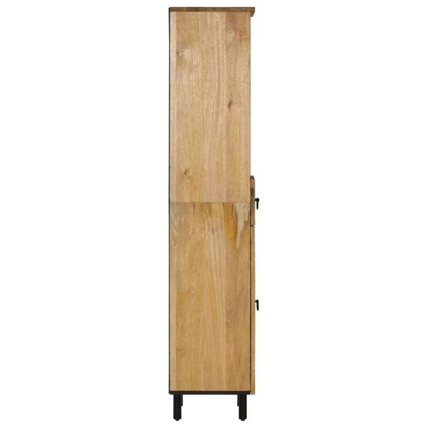 vidaXL Bathroom Cabinet Natural wood Solid mango wood Tall