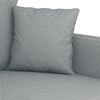 vidaXL 2-seater Sofa Light Grey Fabric (100% polyester), Metal, Textilene