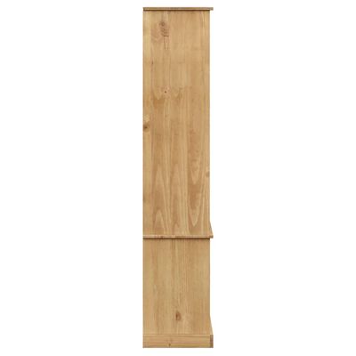 Tall wooden cabinet, single column, with two sections (top and bottom)