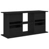 vidaXL Aquarium Stand Black Oak Engineered Wood 47.6 x 16.1 x 22.8 in