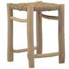 vidaXL Stools 2 pcs Brown Seagrass
