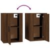 vidaXL Wall Mounted TV Cabinet Set of 2 Brown Oak Engineered Wood Medium