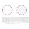 vidaXL Outdoor Dog Kennel Silver Galvanized steel Extra Large
