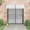 vidaXL Door Canopy Black brackets, clear sheets Polycarbonate, ABS, Aluminum