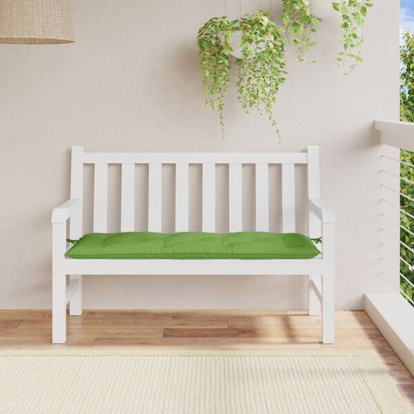 vidaXL Garden Bench Cushion Melange Green Polyester 47.2x19.7x2.8 in