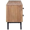 vidaXL TV Cabinet Natural Teak Solid Teak Wood Standard TV Cabinet