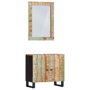 vidaXL Bathroom Furniture Set Mixed Color