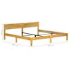 vidaXL Bed Frame Natural Mango Wood Solid Mango Wood 79 in Durable