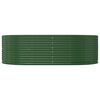 vidaXL Garden Raised Bed Green Powder-coated steel 83.5 x 55.1 x 26.8 in