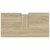 vidaXL Bathroom Cabinet Sonoma Oak Engineered wood, solid eucalyptus wood