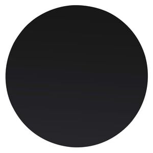 vidaXL Table Top Black Tempered Glass 31.5 in Table Top Round