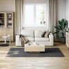 vidaXL Rug Anthracite Polyester 63x90 in Rug Rectangular Modern