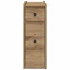 vidaXL Narrow Bathroom Cupboard Artisan oak Engineered wood Narrow
