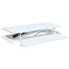 vidaXL Adjustable Workstation White Steel, Engineered wood Standard