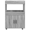 vidaXL Bar Cart Grey Sonoma Engineered Wood Medium Bar Cart