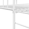 vidaXL Daybed Frame with Headboard White 35.4" x 78.7" Steel