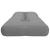 vidaXL Pallet Cushion Grey 100% Polyester 47.2 in x 15.7 in x 4.7 in