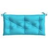vidaXL Garden Bench Cushion Set of 2 Turquoise 100% polyester