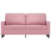 vidaXL 2-Seater Sofa Pink 55.1" Velvet