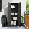 vidaXL Garden Storage Cabinet Black