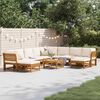 vidaXL Garden Lounge Set Cream White