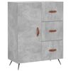 vidaXL Highboard Concrete Grey Engineered wood, iron Medium Highboard