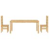 vidaXL Dining Set Honey Solid pine wood with a honey wax finish Large