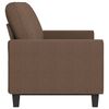 vidaXL 3-Seater Sofa Brown Fabric (100% polyester), metal, textilene