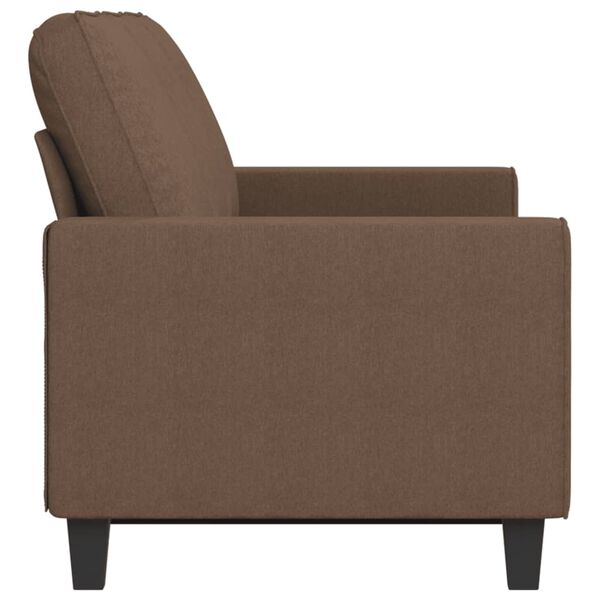 vidaXL 3-Seater Sofa Brown Fabric (100% polyester), metal, textilene
