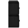 vidaXL Storage Cabinet Black Steel frame and polyester fabric Medium