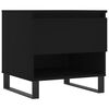 vidaXL Coffee Table Black Engineered wood, metal Medium Coffee Table
