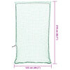 vidaXL Trailer Net with Elastic Rope Green 6.9x4.1' PP